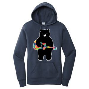 Happy Song Bear Guitar Women's Pullover Hoodie