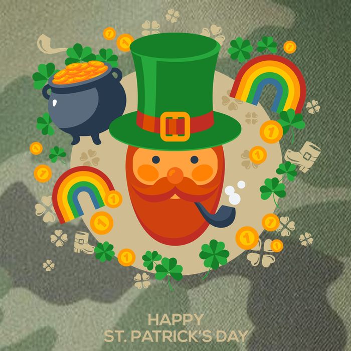 Happy St. Patrack's Day Leprechaun Smoking Pipe Legacy Tie Dye Trucker Hat