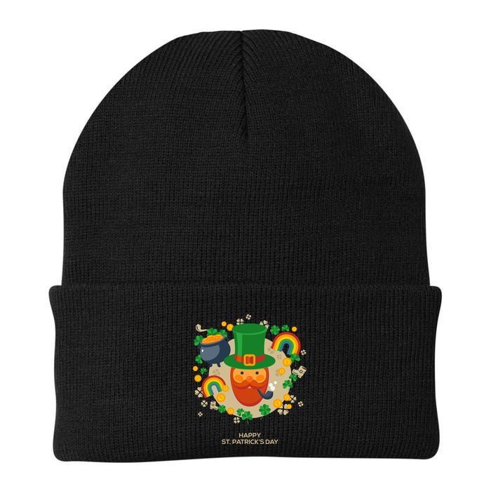 Happy St. Patrack's Day Leprechaun Smoking Pipe Beanie