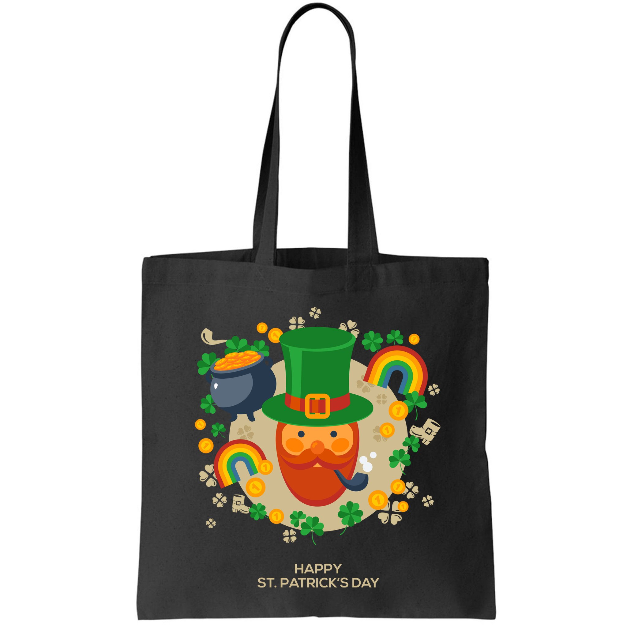 Happy St. Patrack's Day Leprechaun Smoking Pipe Bag