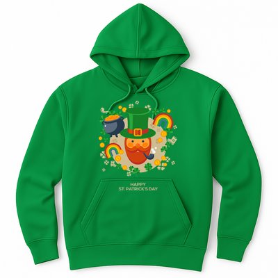 Happy St. Patrack's Day Leprechaun Smoking Pipe Hoodie