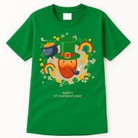 Happy St. Patrack's Day Leprechaun Smoking Pipe Tall T-Shirt
