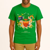 Happy St. Patrack's Day Leprechaun Smoking Pipe Tall T-Shirt