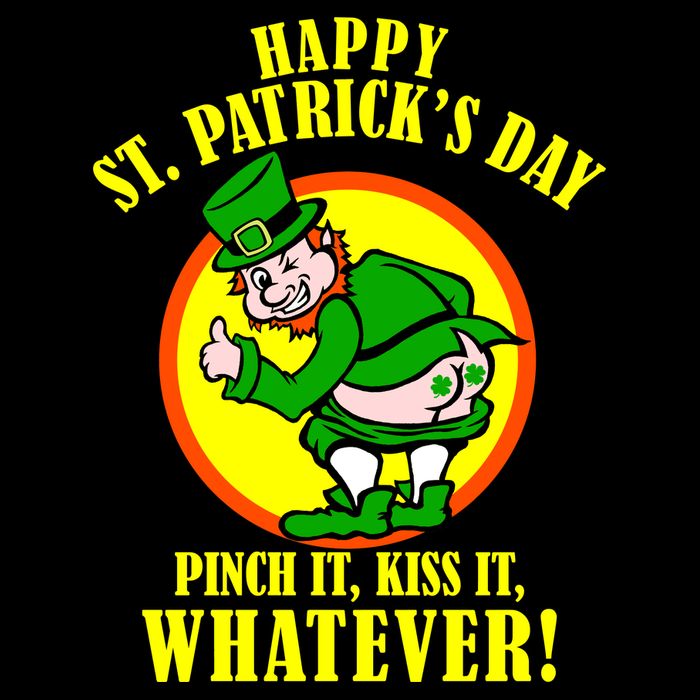 Happy St. Patrick's Day Pinch It, Kiss It, Whatever! Funny Irish Leprechaun Cooling Performance Crew T-Shirt