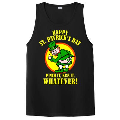 Happy St. Patrick's Day Pinch It, Kiss It, Whatever! Funny Irish Leprechaun PosiCharge Competitor Tank