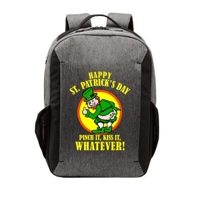 Happy St. Patrick's Day Pinch It, Kiss It, Whatever! Funny Irish Leprechaun Vector Backpack