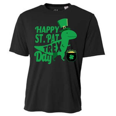 Happy St. Patrick's Pat T-Rrex Day Cooling Performance Crew T-Shirt