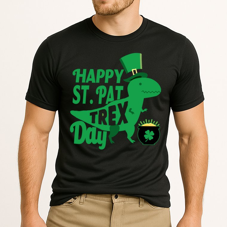Happy St. Patrick's Pat T-Rrex Day Performance Shirt
