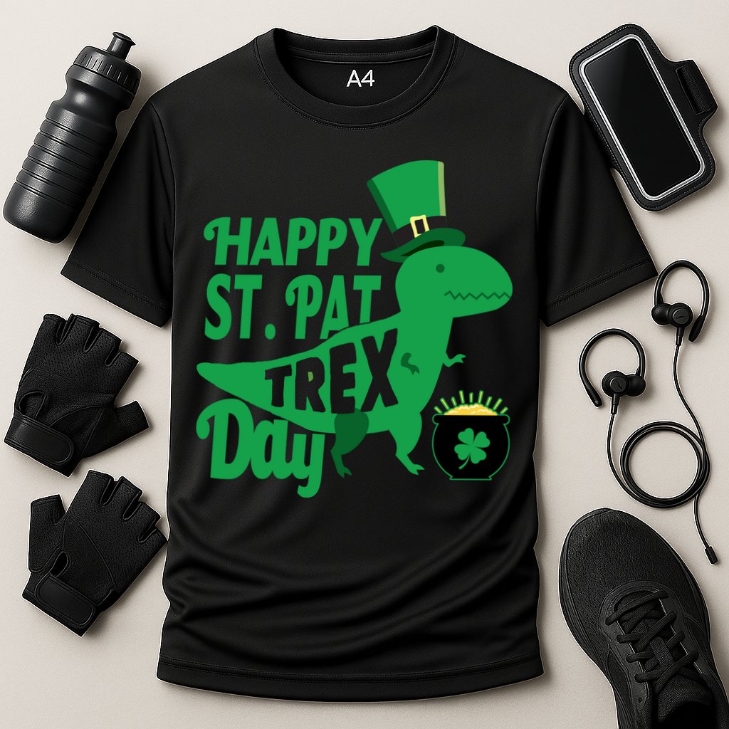 Happy St. Patrick's Pat T-Rrex Day Performance Shirt