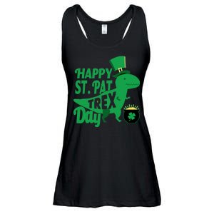 Happy St. Patrick's Pat T-Rrex Day Ladies Essential Flowy Tank