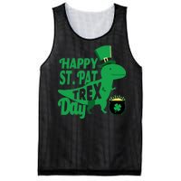 Happy St. Patrick's Pat T-Rrex Day Mesh Reversible Basketball Jersey Tank