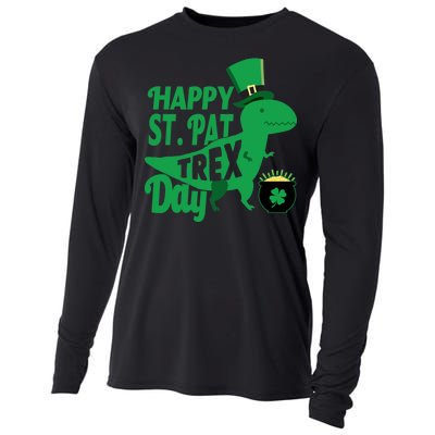 Happy St. Patrick's Pat T-Rrex Day Cooling Performance Long Sleeve Crew