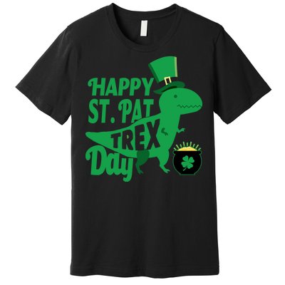 Happy St. Patrick's Pat T-Rrex Day Premium T-Shirt