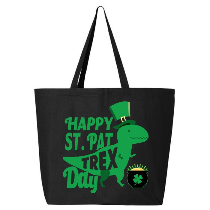 Happy St. Patrick's Pat T-Rrex Day 25L Jumbo Tote