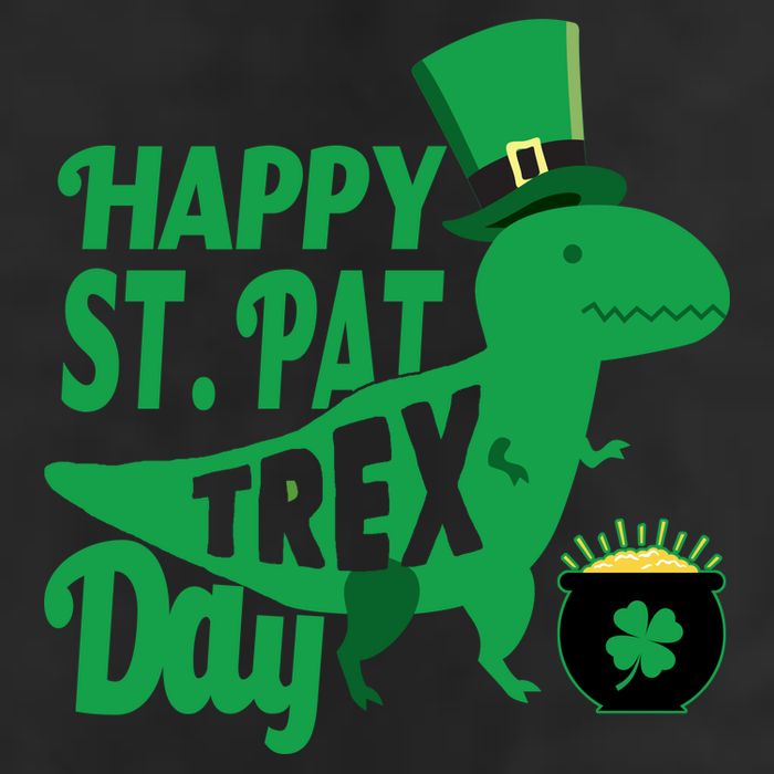 Happy St. Patrick's Pat T-Rrex Day 25L Jumbo Tote
