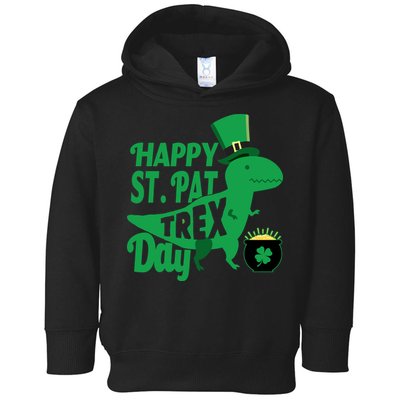 Happy St. Patrick's Pat T-Rrex Day Toddler Hoodie