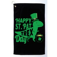 Happy St. Patrick's Pat T-Rrex Day Golf Towel