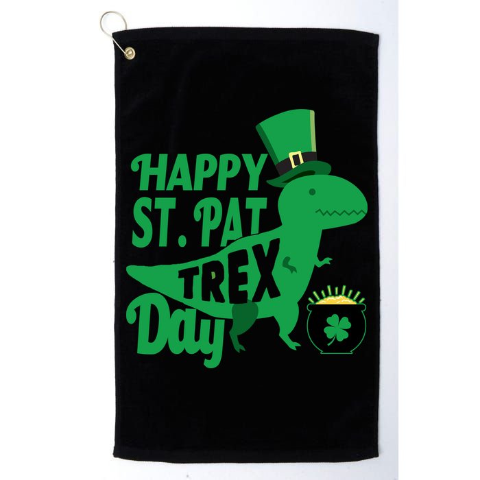 Happy St. Patrick's Pat T-Rrex Day Golf Towel