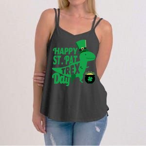 Happy St. Patrick's Pat T-Rrex Day Women's Strappy Tank