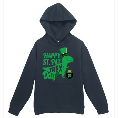 Happy St. Patrick's Pat T-Rrex Day Urban Pullover Hoodie