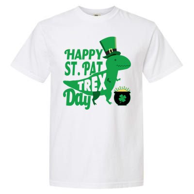 Happy St. Patrick's Pat T-Rrex Day Garment-Dyed Heavyweight T-Shirt