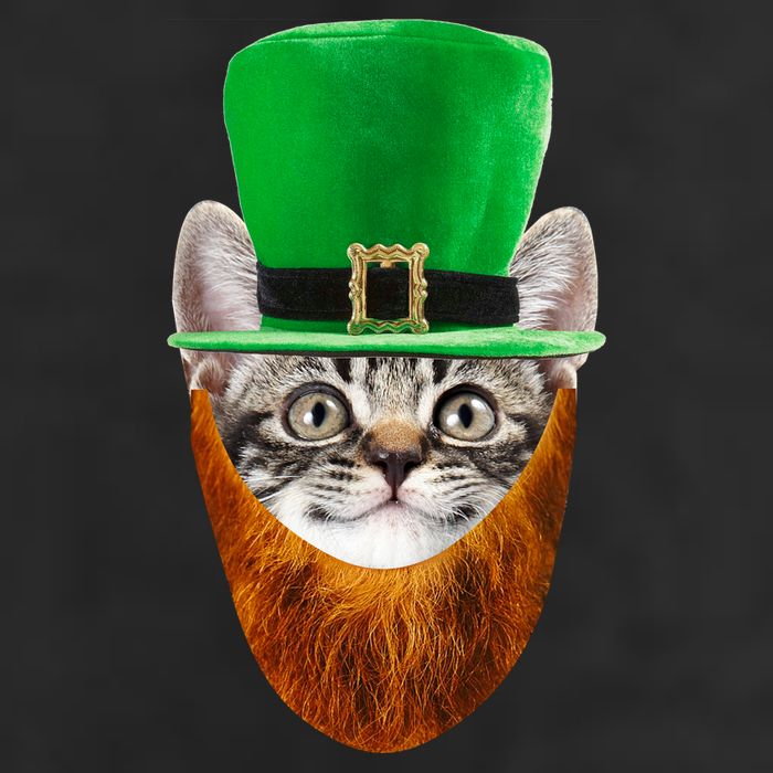 Happy St Catrick's Day Funny Cat Ginger Beard St Patrick's Day Cool Comfort Performance Bucket Hat