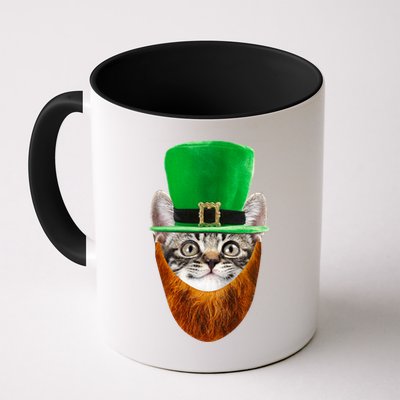 Happy St Catrick's Day Funny Cat Ginger Beard St Patrick's Day Mug