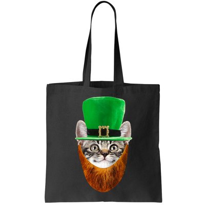 Happy St Catrick's Day Funny Cat Ginger Beard St Patrick's Day Bag