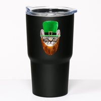 Happy St Catrick's Day Funny Cat Ginger Beard St Patrick's Day Tumbler