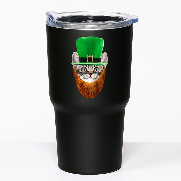 Happy St Catrick's Day Funny Cat Ginger Beard St Patrick's Day Tumbler