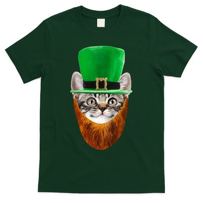 Happy St Catrick's Day Funny Cat Ginger Beard St Patrick's Day T-Shirt