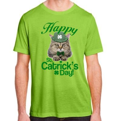 Happy St Catrick's Day Irish Cat Adult ChromaSoft Performance T-Shirt