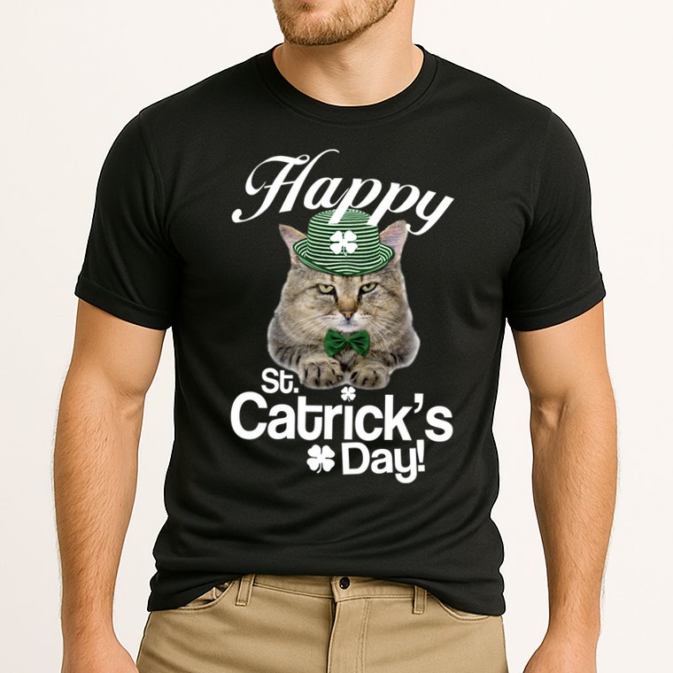 Happy St Catrick's Day Irish Cat Performance Shirt