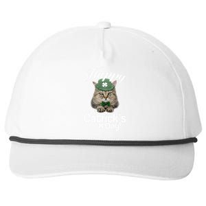 Happy St Catrick's Day Irish Cat Snapback Five-Panel Rope Hat