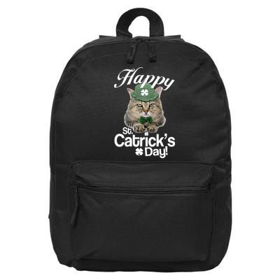Happy St Catrick's Day Irish Cat 16 in Basic Backpack