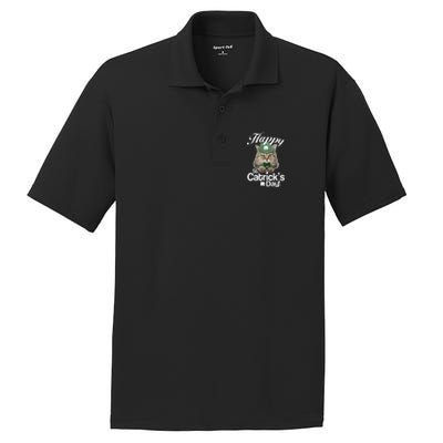 Happy St Catrick's Day Irish Cat PosiCharge RacerMesh Polo