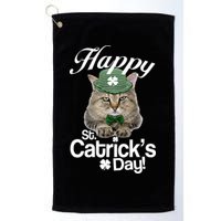 Happy St Catrick's Day Irish Cat Golf Towel