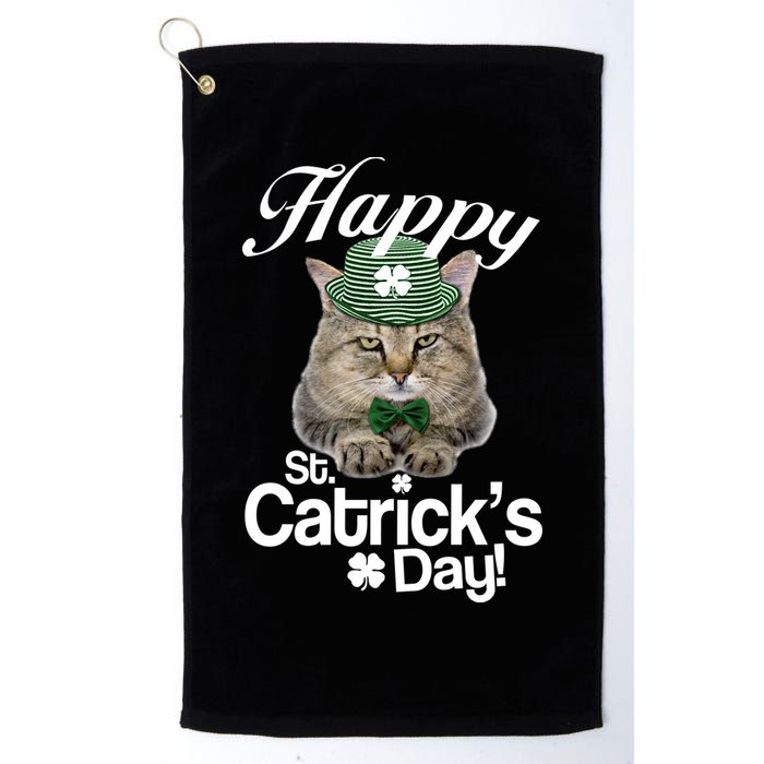Happy St Catrick's Day Irish Cat Golf Towel