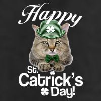 Happy St Catrick's Day Irish Cat Golf Towel