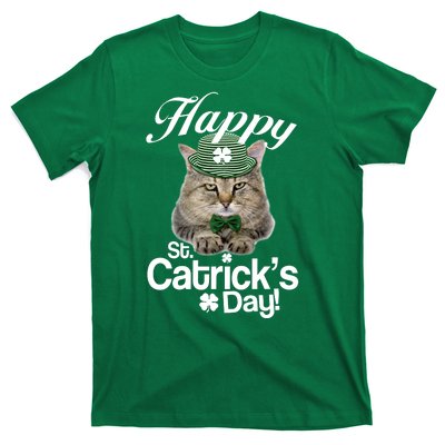 Happy St Catrick's Day Irish Cat T-Shirt