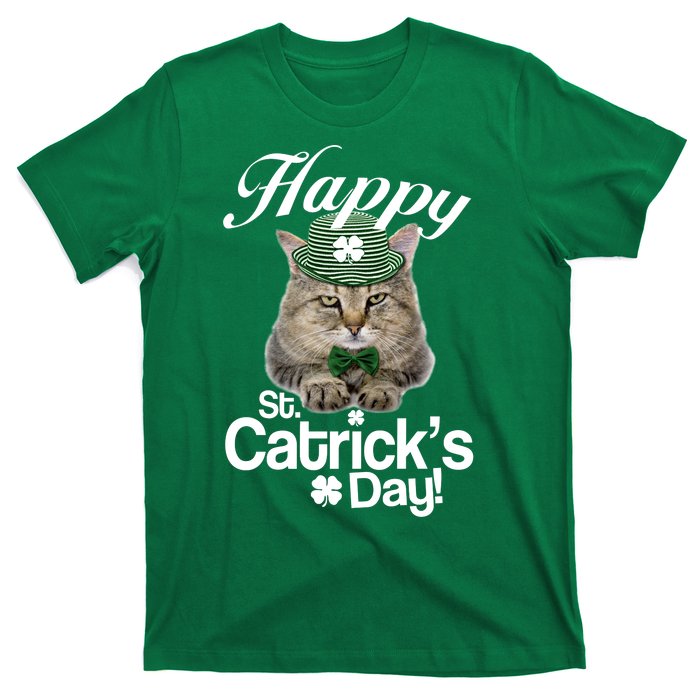 Happy St Catrick's Day Irish Cat T-Shirt