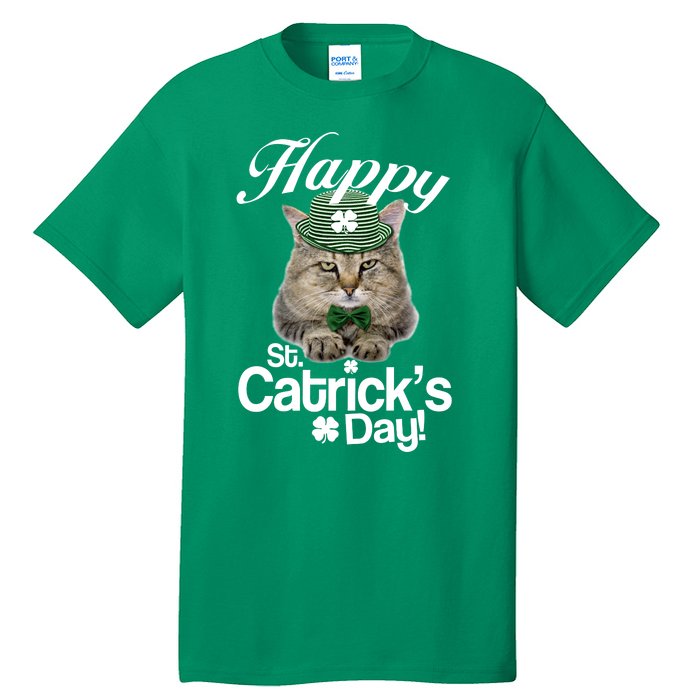 Happy St Catrick's Day Irish Cat Tall T-Shirt