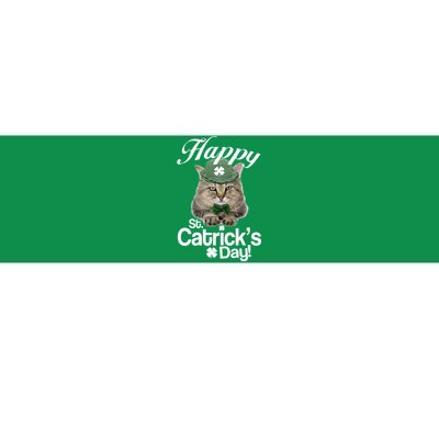 Happy St Catrick's Day Irish Cat Bumper Sticker