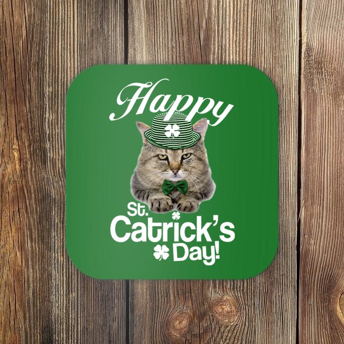 Happy St Catrick's Day Irish Cat Coaster