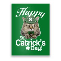 Happy St Catrick's Day Irish Cat Poster