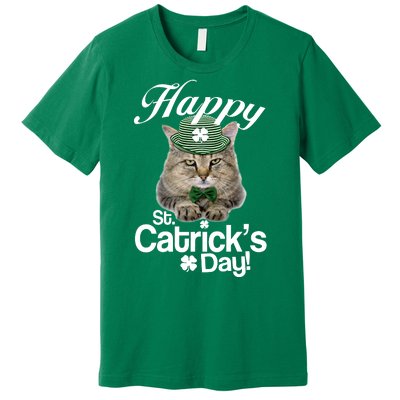 Happy St Catrick's Day Irish Cat Premium T-Shirt