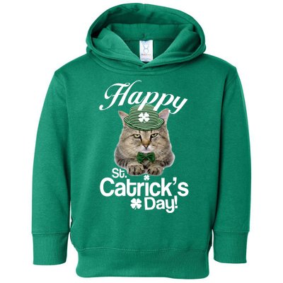 Happy St Catrick's Day Irish Cat Toddler Hoodie