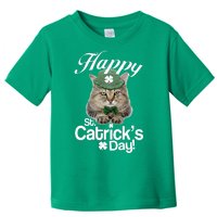 Happy St Catrick's Day Irish Cat Toddler T-Shirt