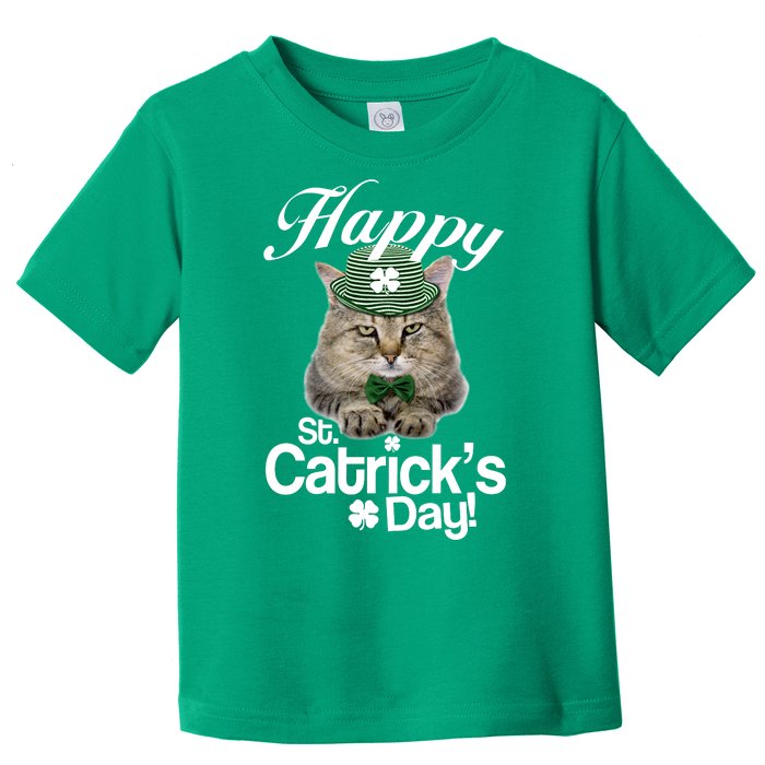 Happy St Catrick's Day Irish Cat Toddler T-Shirt