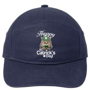 Happy St Catrick's Day Irish Cat 7-Panel Snapback Hat